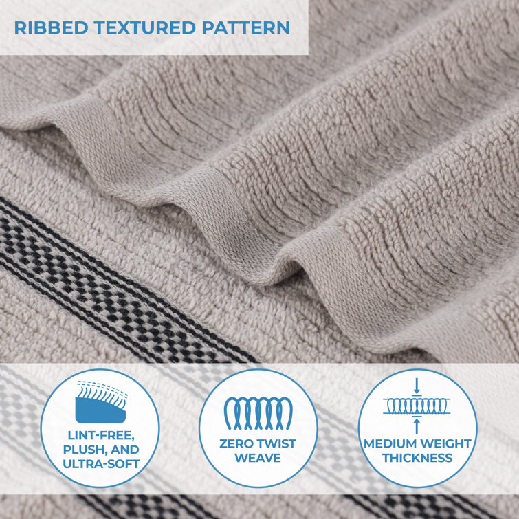 Multi-Color Flatware Design Chic Pattern Weave Cotton Kitchen Towel Set (8-Pieces) Multi-Color Flatware Design Chic Pattern Weave Cotton Kitchen Towel Set (8-Pieces)