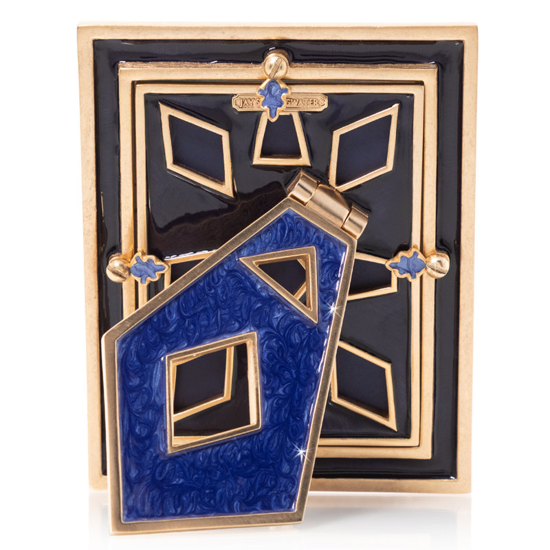 PYRAMID COLLECTION Metal Picture Frame, 3" x 4", Rainbow