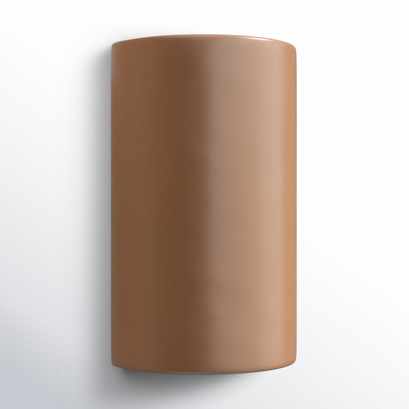 Pacursa Ceramic Flush Mounted Sconce, Incandescent (Not included), 12.5" H x 7.75" W x 6.25" D, Bisque