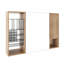 Armoire de toilette 41,4 po avec rangement, armoire à pharmacie murale avec porte miroir, tablettes réglables en verre