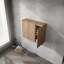 Armoire latérale de salle de bain 3 portes à fermeture en douceur