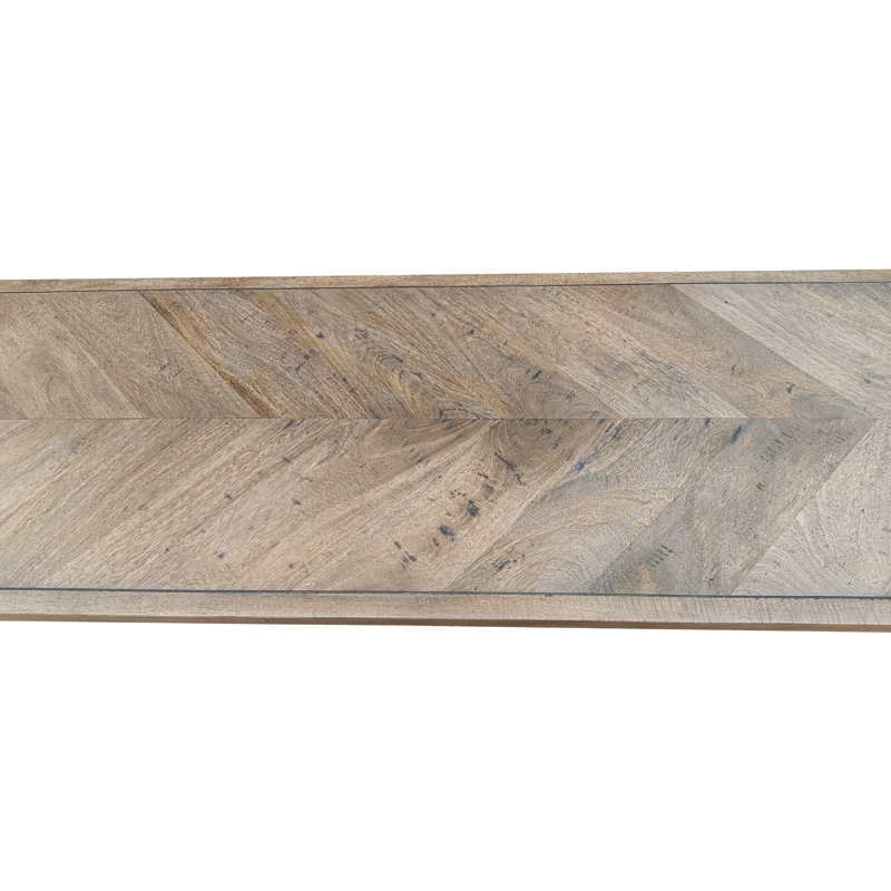 Console en bois massif Pérou, Naturel patiné vieilli