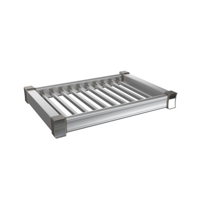 Premium 24" Full-Extension Slide-out Pant Rack for Cabinets with Premium Aluminum Frame