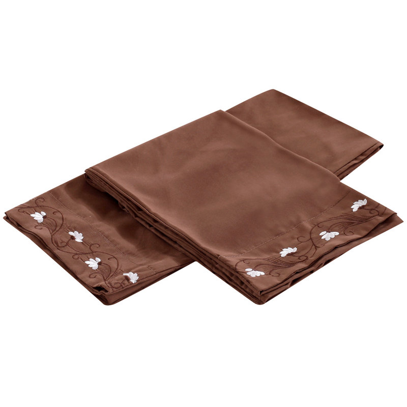 Sateen Sheet Set, Brown, Queen