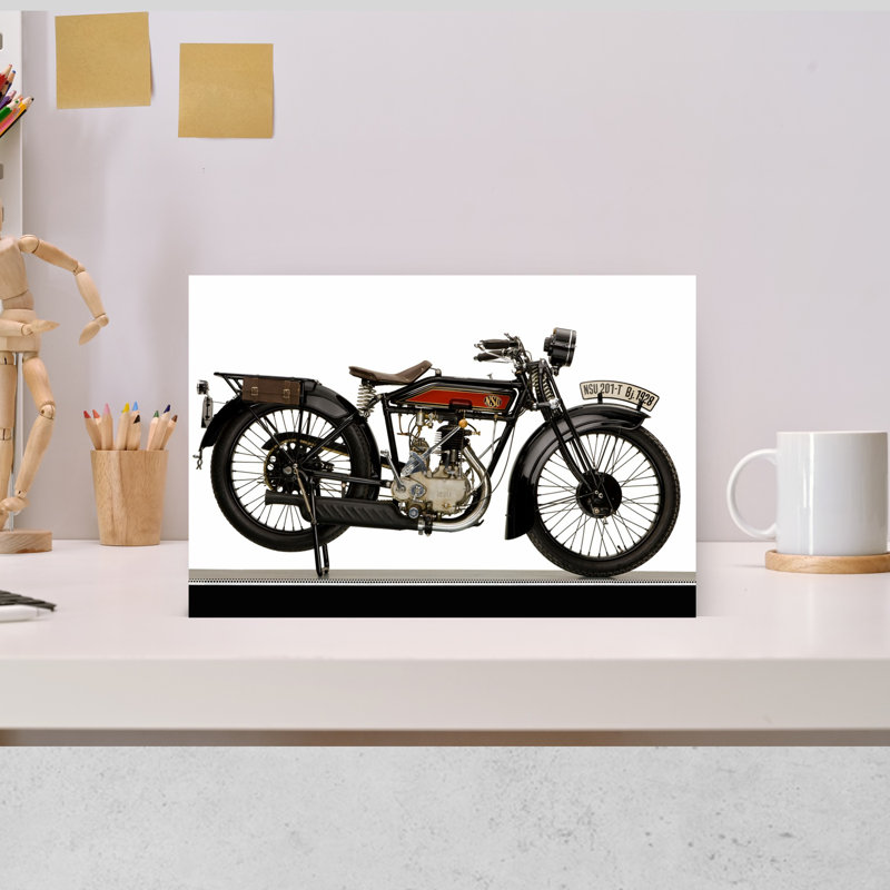 1929 Nsu 199Cc 201T, paysage abstrait classique, art mural, H 12 po x l 18 po