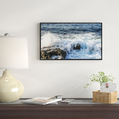 " Waves Breaking On Stony Beach "