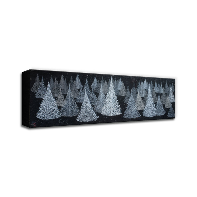 «Monoscape XLV III», art mural par Karen Biery par Karen Biery, Toile tendue, H 16 po x l 48 po