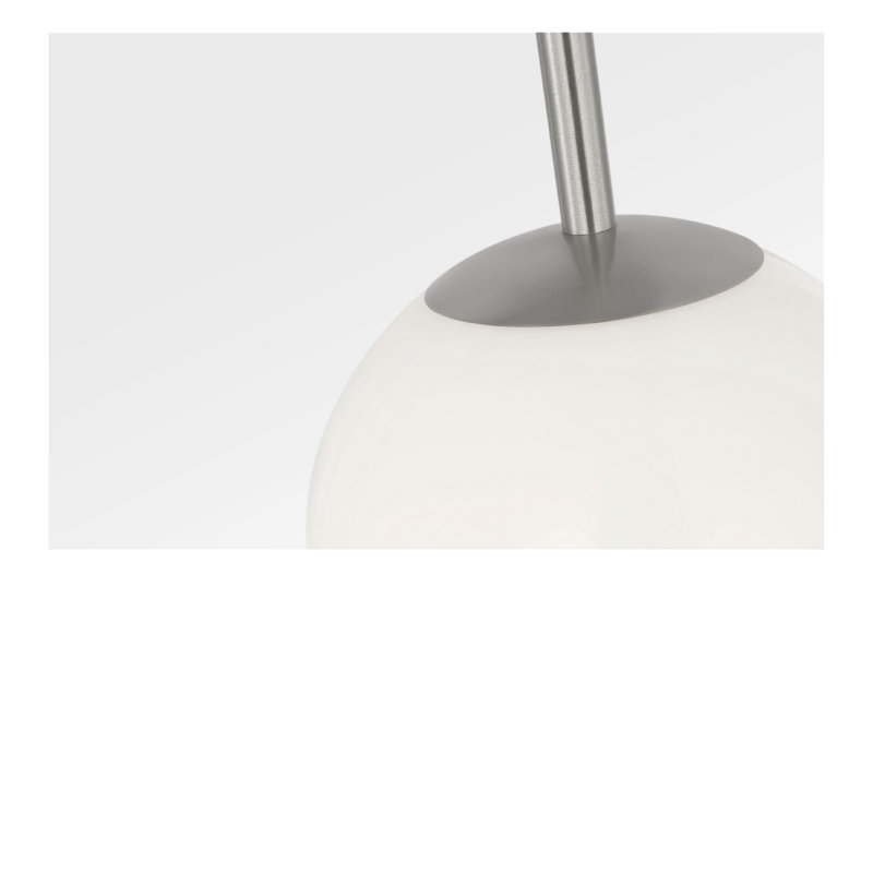 Luminaire suspendu Nube, Nickel brossé, Non