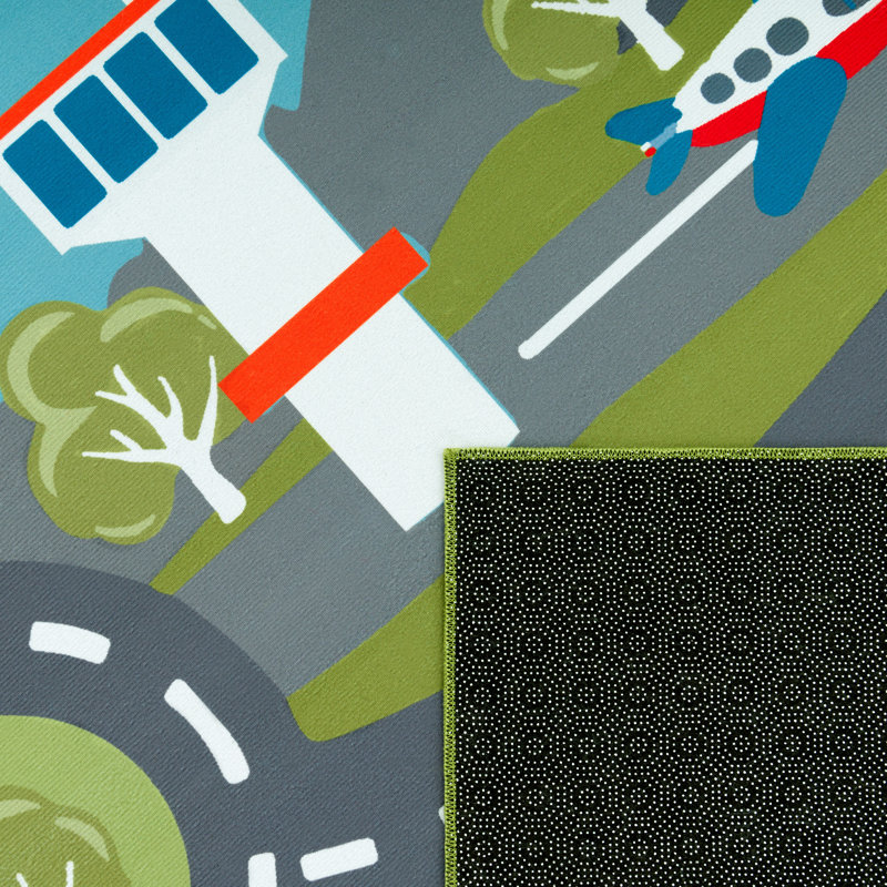 Trotta Flatweave Green Rug, Square 200cm