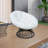 Wicker Papasan Chair with Oversized Cushion & Swivel Base – Cozy Round Lounge Chair for Bedroom, Living Room, or Covered Patio-642063068