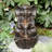 Outdoor Sculptural Fountain with Lights