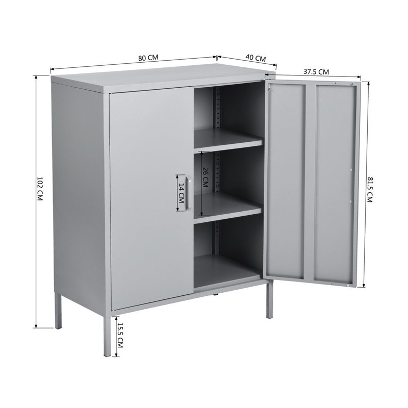 Emmry Steel Rectangle Cabinet Accent Chest