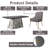Hillit 6 - Person Wood Dining Set with Velvet Dining Chairs for Kitchen-344319849