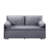 63 Inch Bed Variable Sofa Bed With Double Armrest-733298183