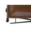Tabouret d'appoint en cuir véritable Nardone, ensemble de deux