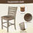 Set of 2 Dining Counter Height Chairs Modern Farmhouse Rustic Look Distressed Design Ladderback Solid Wood