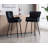 Semire Upholstered Full Back Bar & Counter Stool with Square Armrests and Metal Footrest, Luxury Bar Stool for Living Room-235720788-213548450