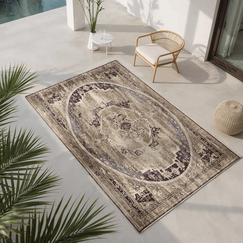 Tapis intérieur et extérieur Mycenaean Elegance, Rectangle 4pi x 6 pi