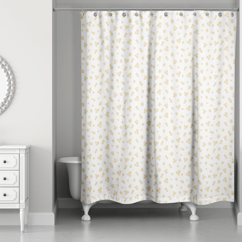 Erdrich Shower Curtain, Yellow