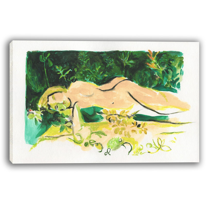 «Nature’s Repose», reproduction de peinture à l'huile sur toile tendue, H 24 po x l 36 po x P 1,5 po