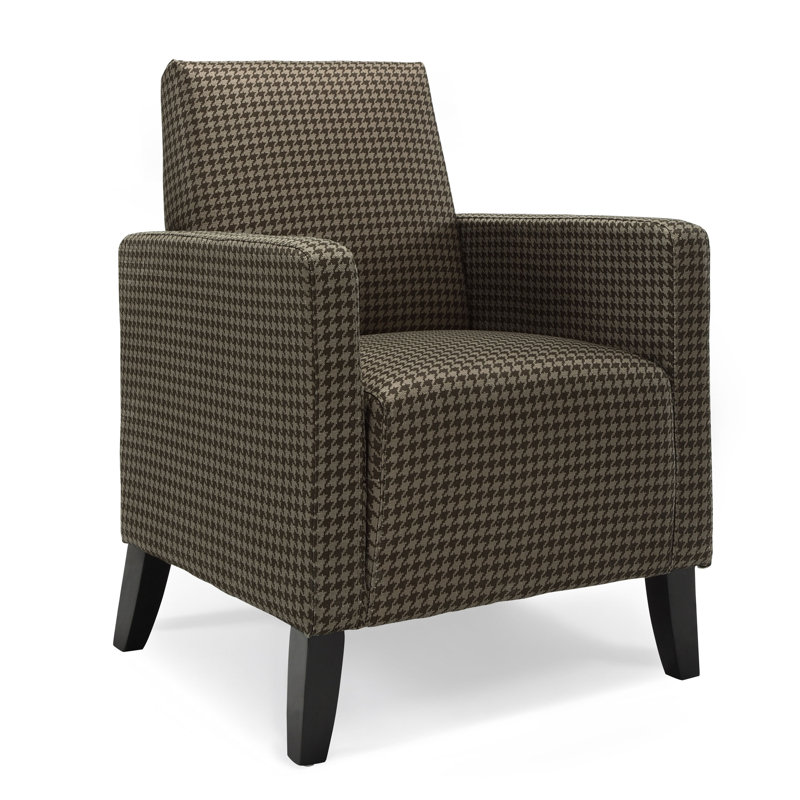 Upholstered Slipper Chair, Brown Sugar