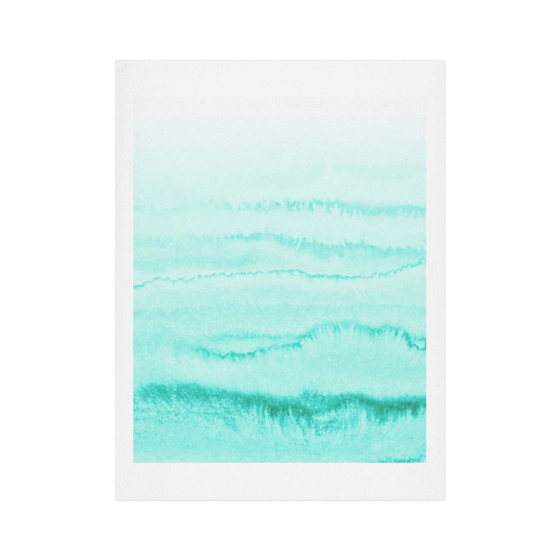 «Dans les marées, mer des Caraïbes», impression, H 10 po x l 8 po x P 1 po