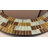 Zorigs Mosaic Mirror, Wall Art Décor – Handcrafted Decorative Wall Mirror, Dark Brown, Light Brown, and Light Blue Glass Mosaic, 24” Frame, 16" Round Mirror-2035838255