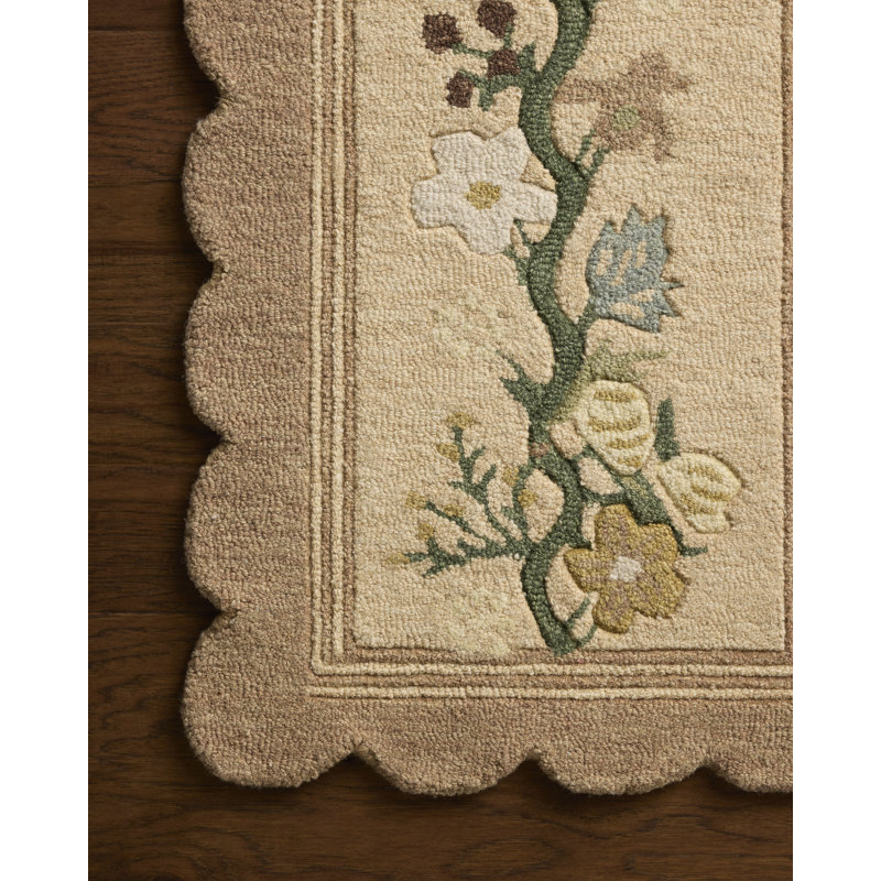 Rifle Paper Company x Loloi Thistle Neutral / Multi  Area Rug, Rectangle 9'3" x 13',  Neutral/Multicolor 