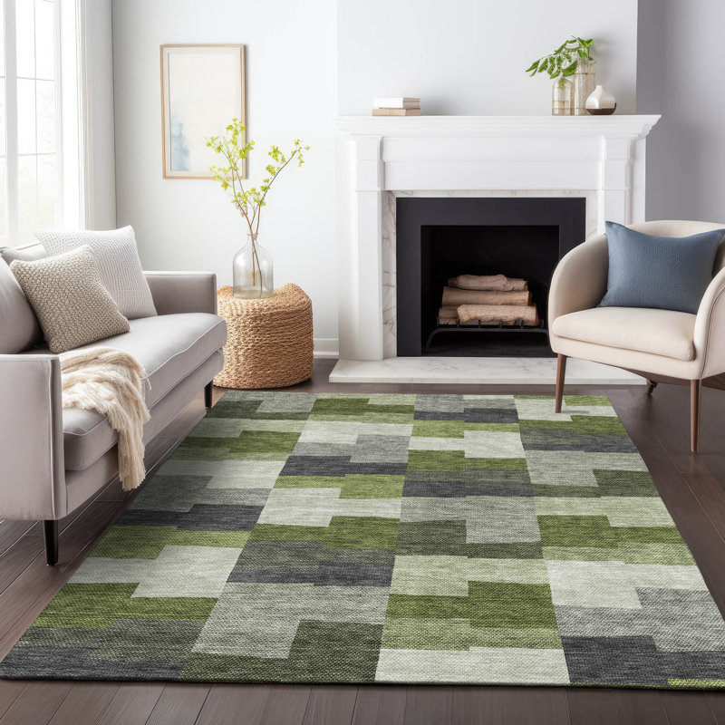 Tapis Merlot Premium lavable à la machine, Rectangle 9 pi x 12 pi