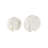 Shoumik Marble Circular Abstract Elephant Decorative White Sculpture with Gray Marble Veins and Cutouts Set