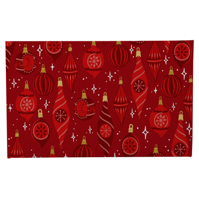 Ornaments Holiday Bath Mat