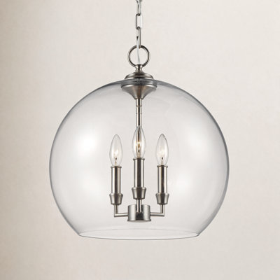 Vermilion 3-Light Dimmable Globe Pendant 