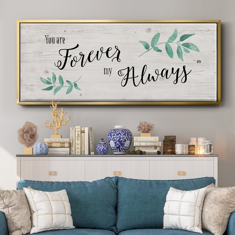 Forever Always- Framed Canvas, 24" H x 60" W