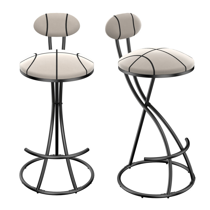 Tabouret de bar Ithel, Noir