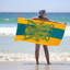 Serviette de plage Fashion Serviette de plage en microfibre imprimée-1110542564