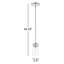 Luminaire suspendu cylindrique à 1 lumière Isamar-1039550530