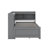 Twin Size Daybed With Drawers, Solid Wood Corner Bed Frame With L-Shaped Bookcase-1325400968