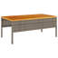Ensemble de canapé de jardin vidaXL 6 pièces en rotin gris et bleu marine