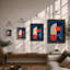 Profile Geometric - Framed Print-165868219-165868102