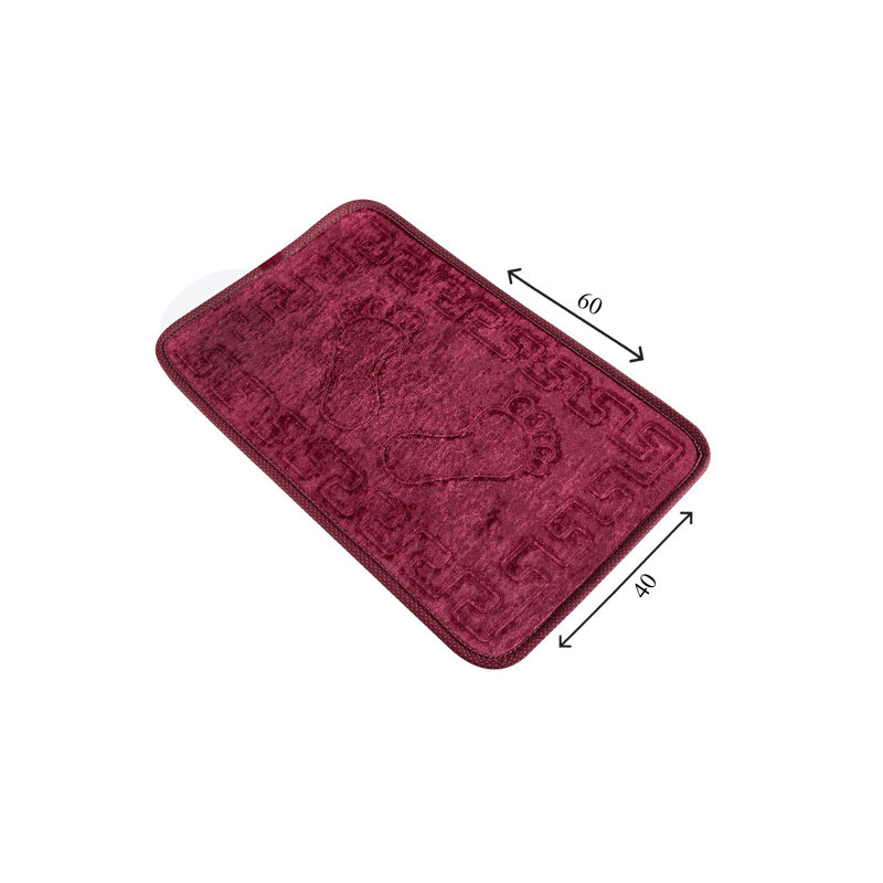 Tapis de bain Marcotta, Grenat