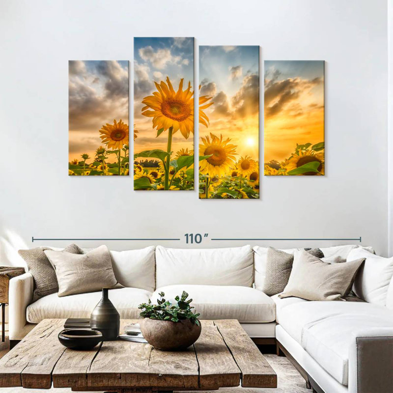 Alvord Sunflowers In Sunset