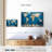 Ocean Blue World Map Canvas Print-300704229