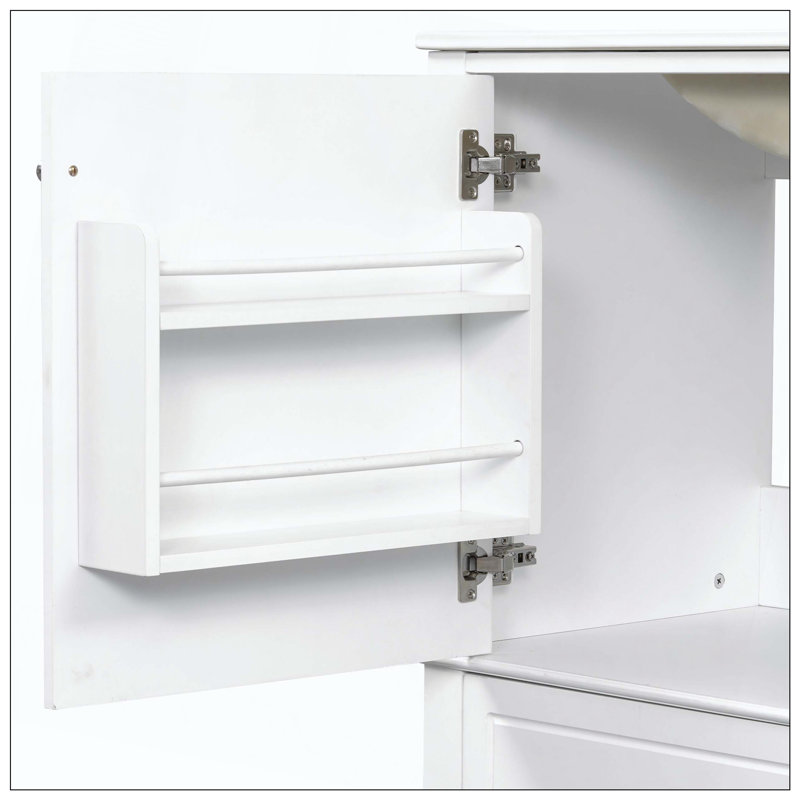 Meuble-lavabo en céramique, Blanc