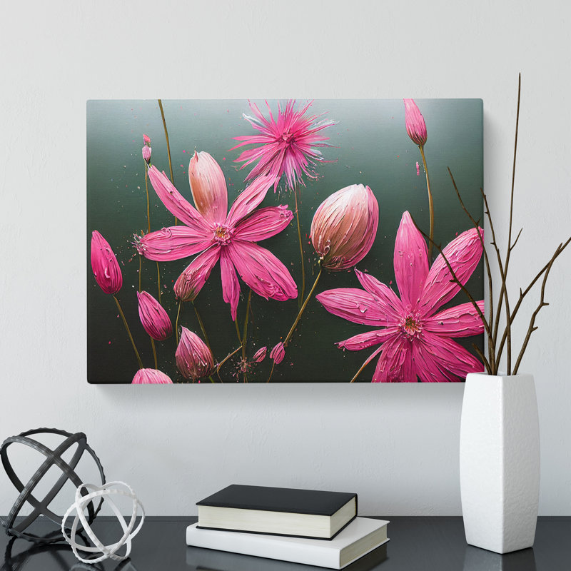 Captivating Wildflowers Floral - Wrapped Canvas, 35cm H x 50cm W x 3cm D