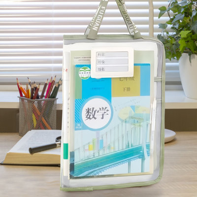 Backpack A3 Thick Document Bag Transparent Test Paper Storage Bag Art Paper Storage Bag A4 Material Storage Tote Bag