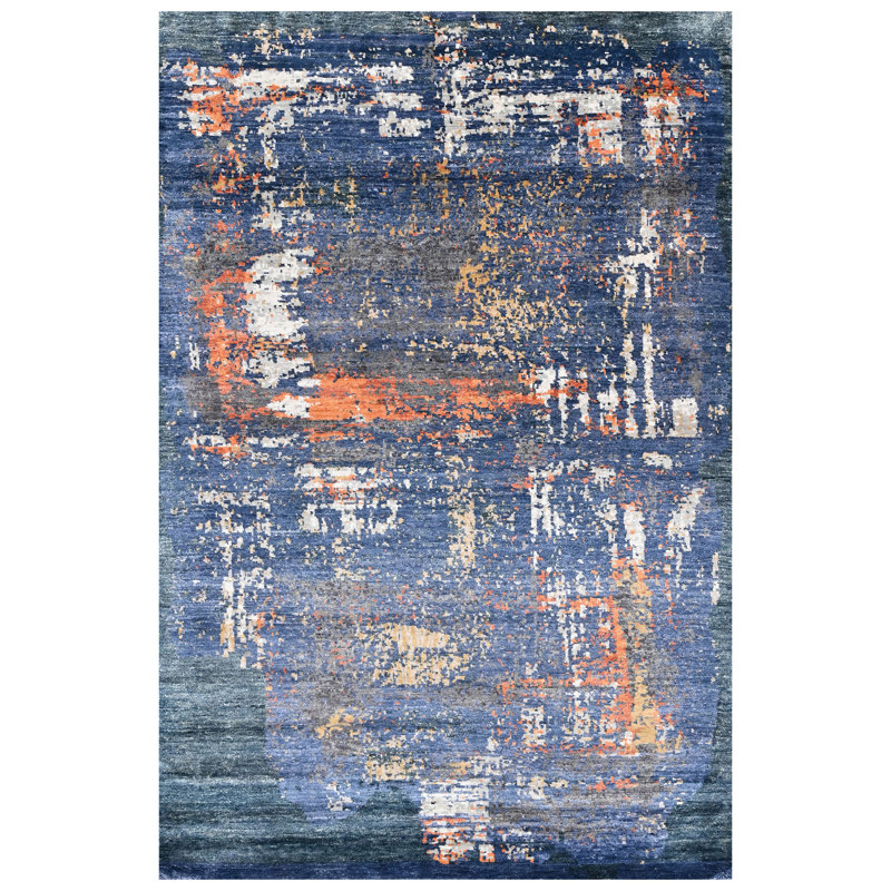Hand Knotted Viscose Indoor Rug