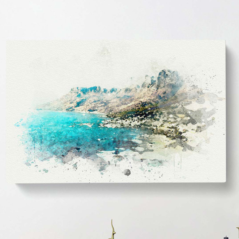 Cape Town in South Africa in Abstract - Wrapped Canvas, 50cm H x 76cm W x 3cm D