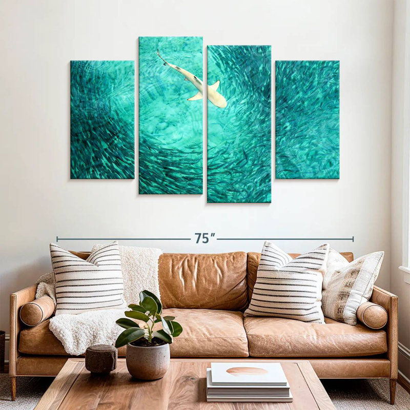 Shark Prey, 42" H x 68" W