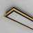 31.5’’ Wood Minimalist Rectangle LED Flush Mount