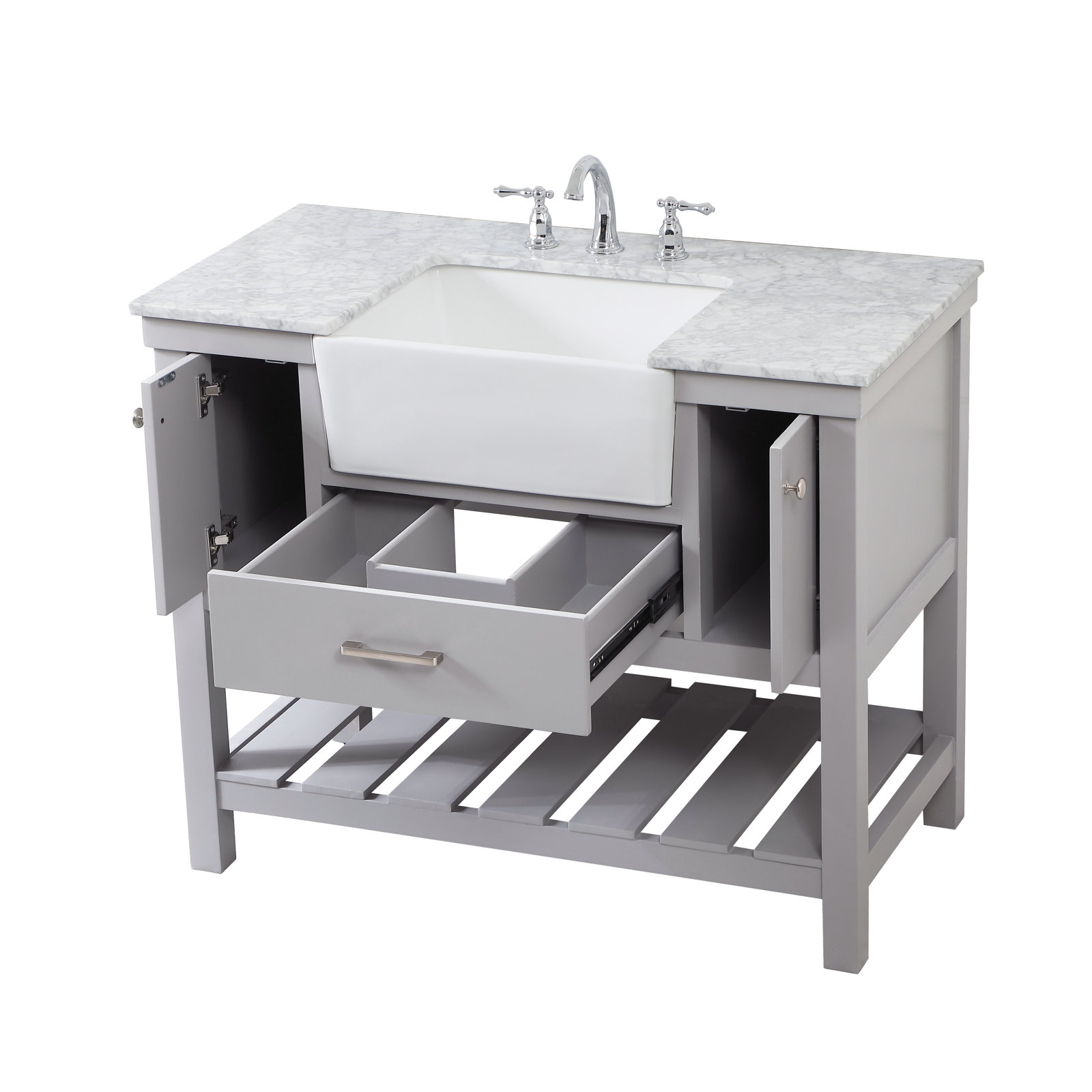 Pelaghia 42'' Single Bathroom Vanity, Gray